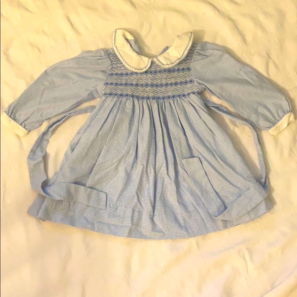Gingham Easter or spring dress.